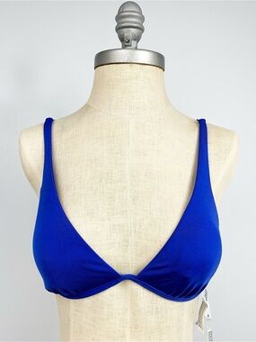 Seafolly Royal Blue Women's Underwire Bikini Top USA 6 NWT